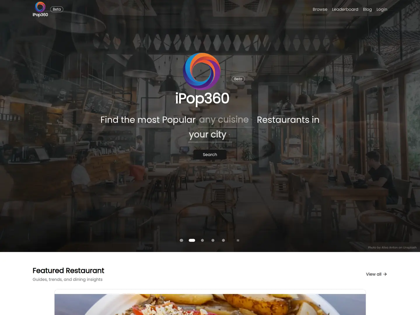 iPop360 home page